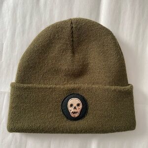 Imogene + Willie Green and Black Skull Emblem Hat